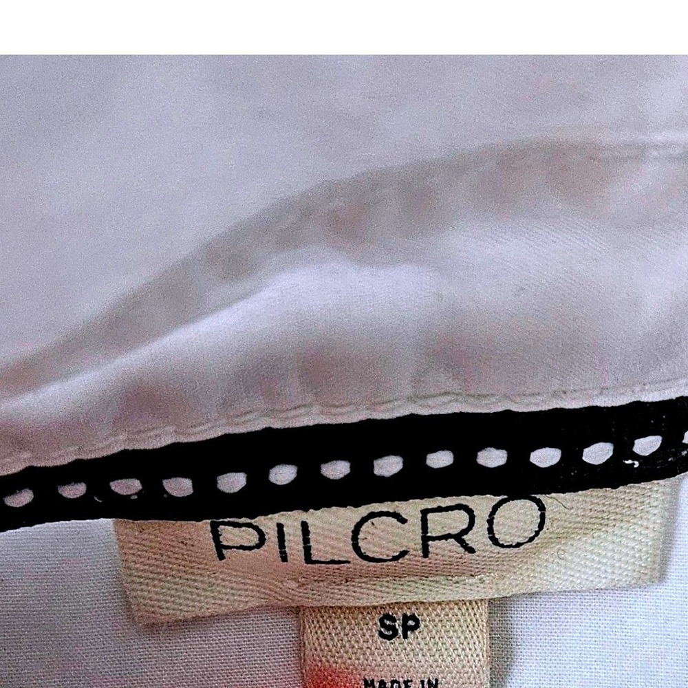 Pilcro Short-Sleeve Reworked Ruffled Blouse Size SP - Picture 7 of 7